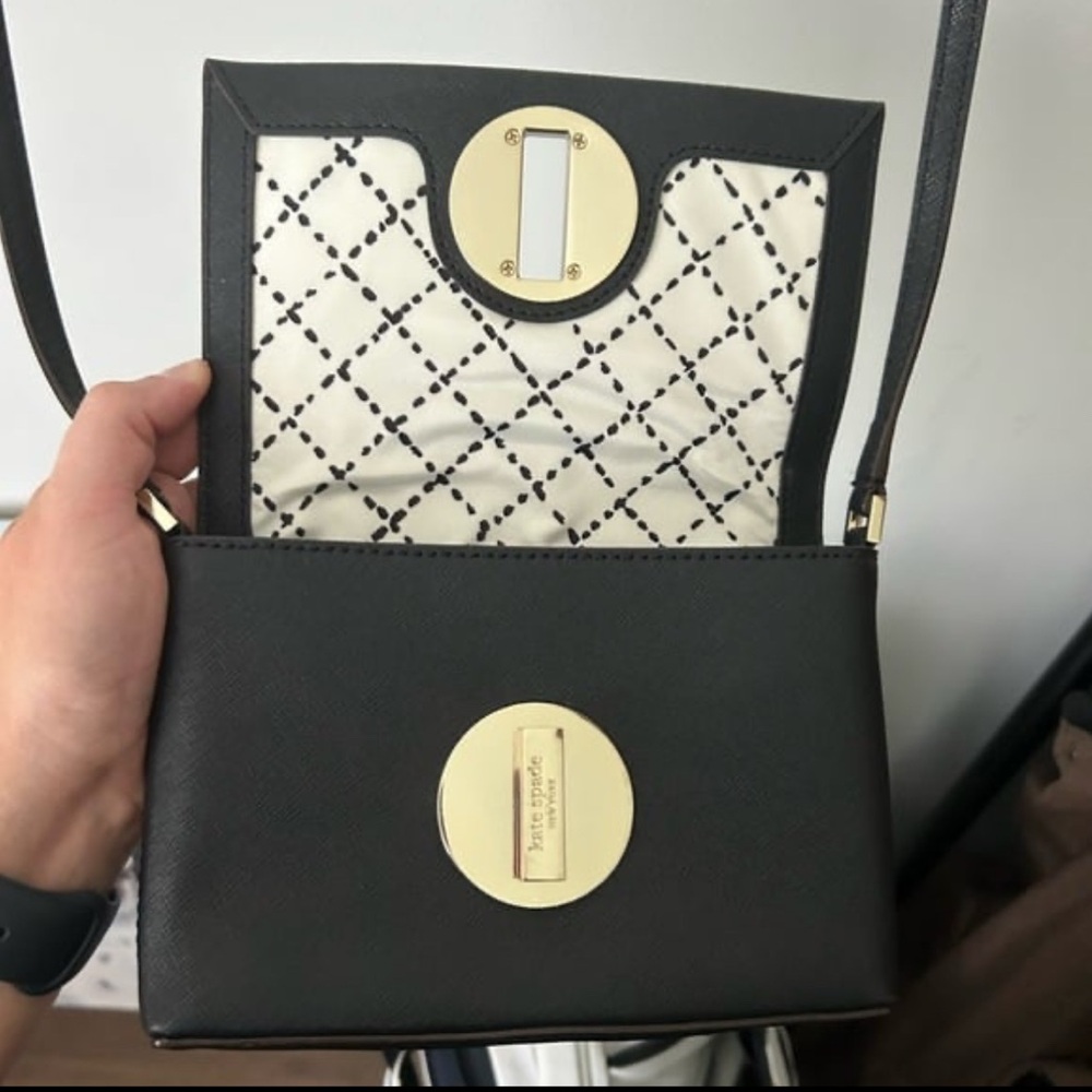 Kate Spade Black Leather Shoulder Bag - Picture 2 of 3